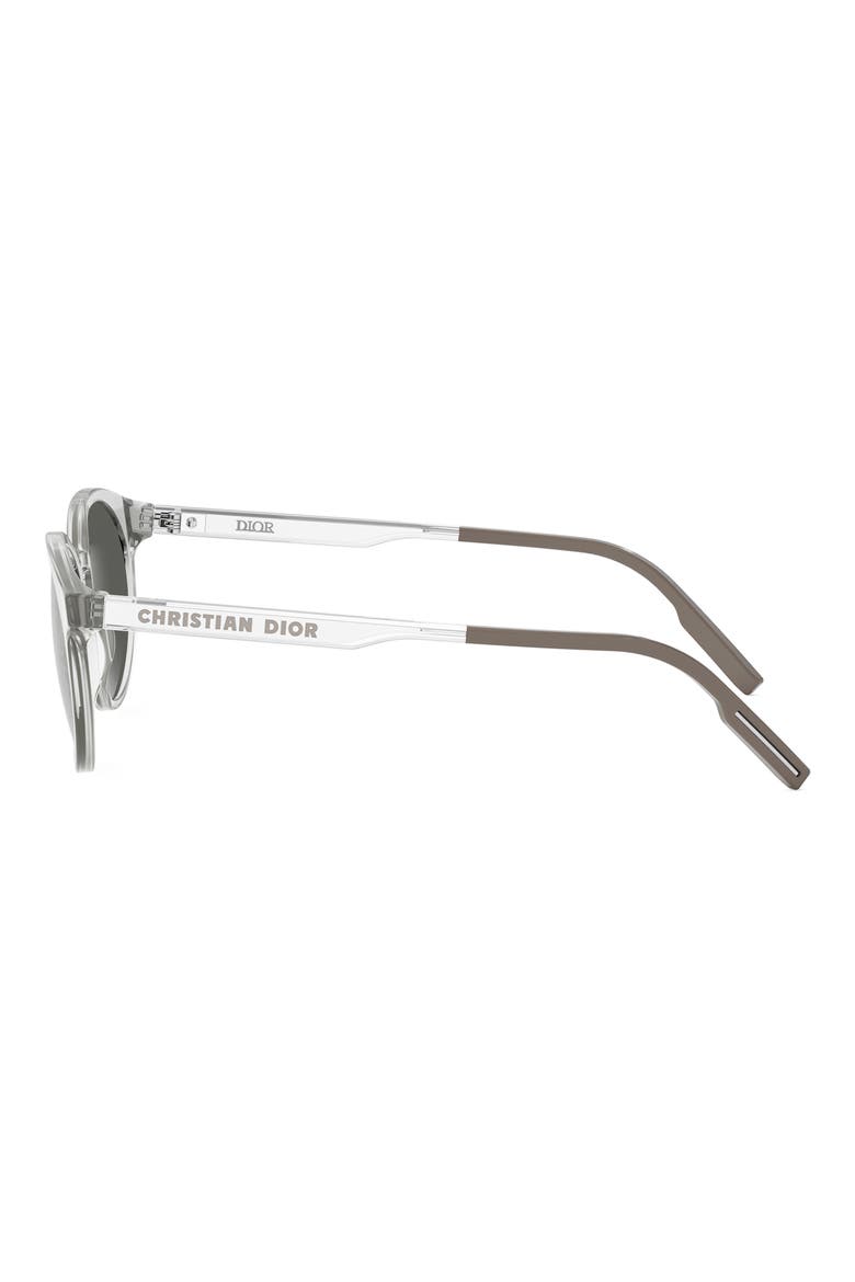 'DiorTag R1I 49mm Small Mirror Round Sunglasses, Alternate, color, GREY/ OTHER / SMOKE MIRROR