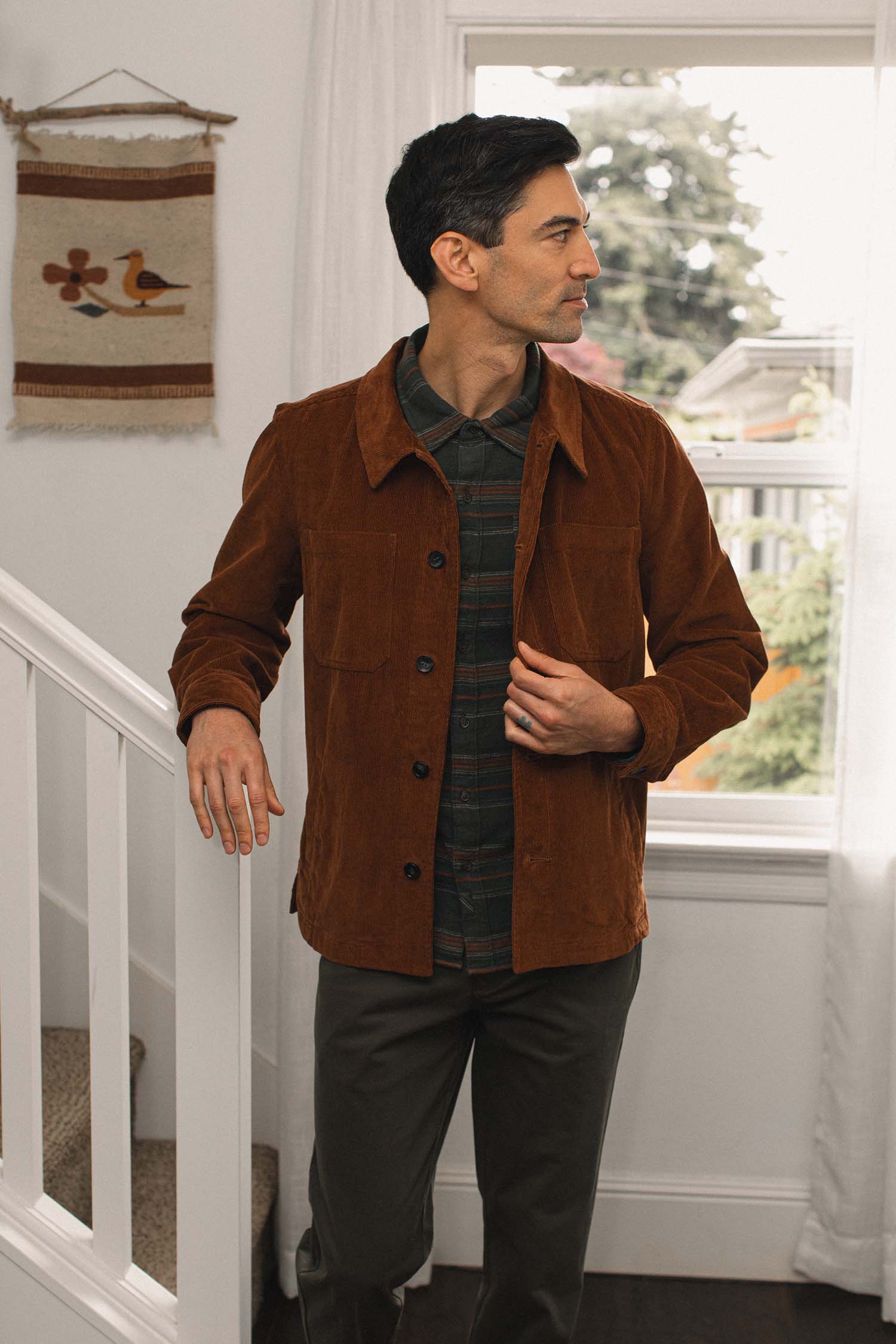 Bridge & Burn Banks Corduroy Shirt Jacket (Men) | Nordstrom