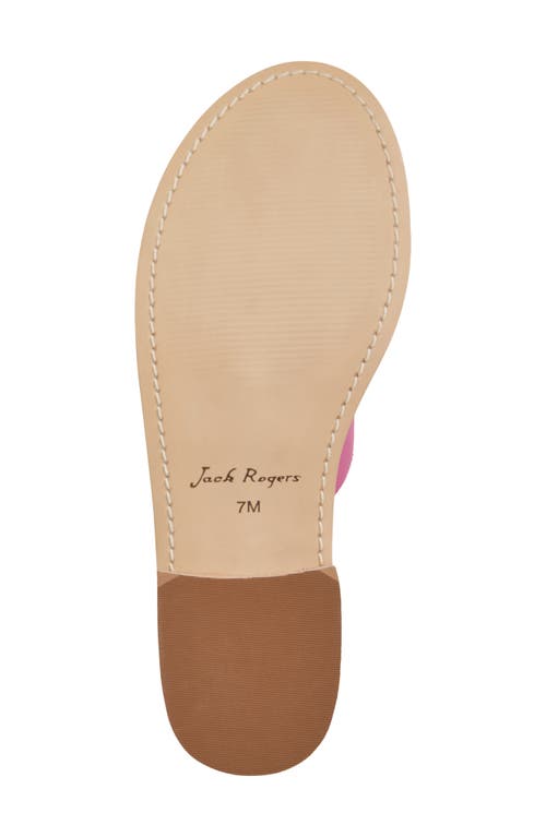 Jack Rogers Cay Flip Flop In Fuchsia Pink/natural