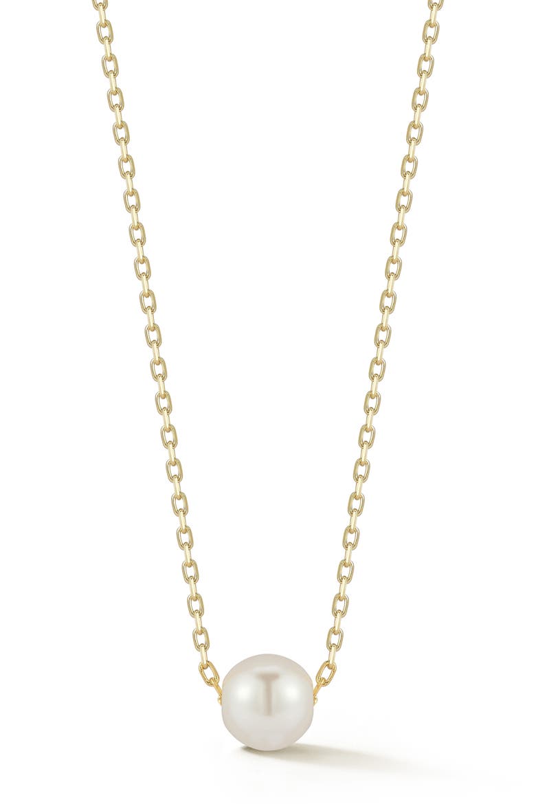 6mm Pearl Necklace, Main, color, GOLD