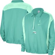 Nike Women's Nike Mint New York Liberty Basketball Fleece Quarter-Zip Performance Pullover