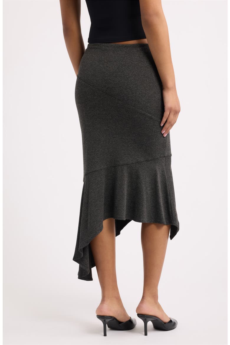 Amuleto Asymmetric Midi Skirt, Alternate, color, STORM