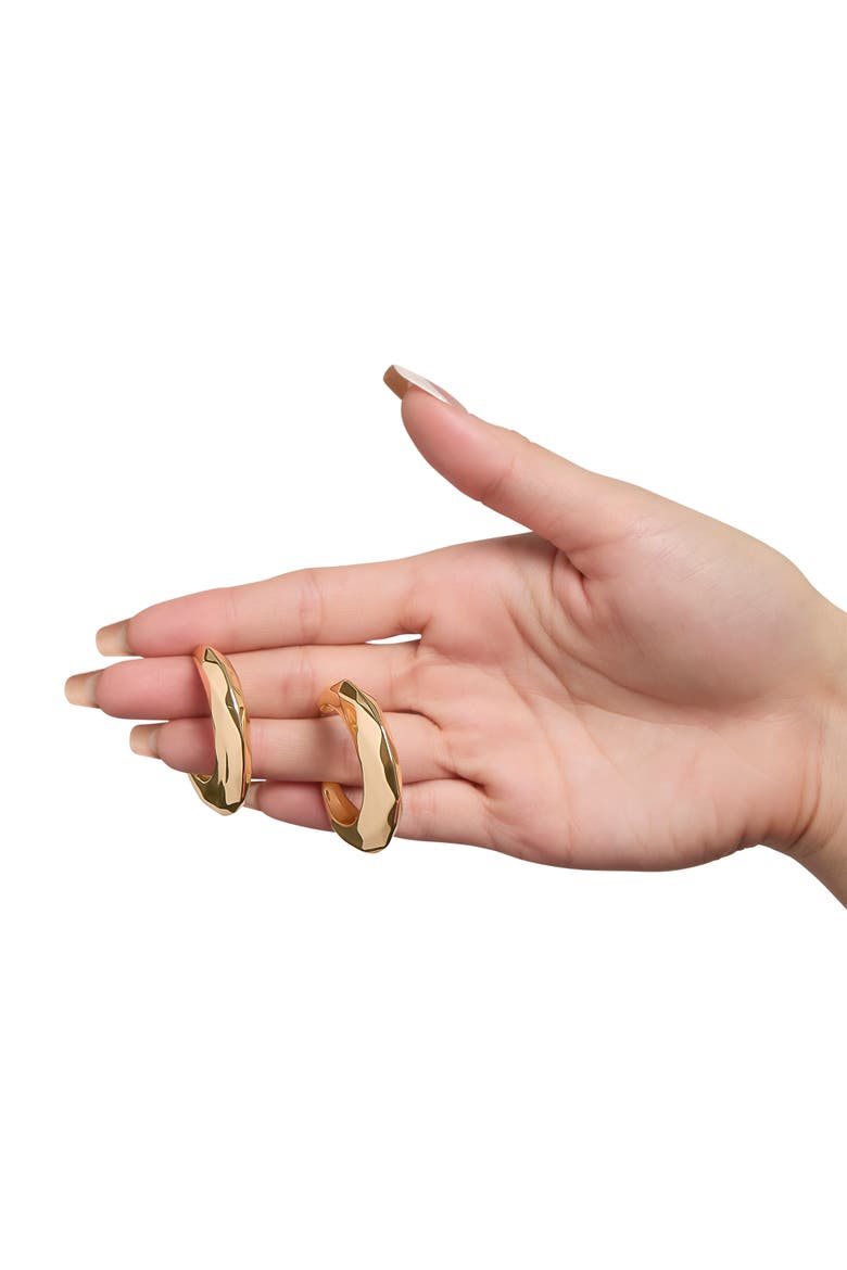 Gold-Tone Post Earrings, Alternate, color, Gold