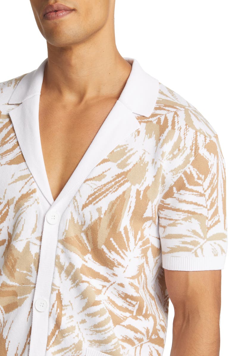 SER.O.YA Men's Taz Knit Short Sleeve Button-Up Shirt, Alternate, color,
