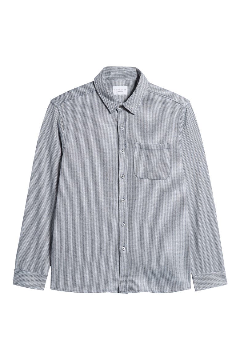 Generation Knit Button-Up Shirt, Alternate, color, BLUE