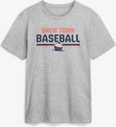 Nike Men's Nike Heather Gray Milwaukee Brewers 2026 City Connect Stacked Team Phrase T-Shirt