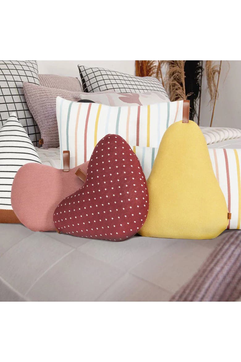 Pear Pillow, Alternate, color, Light Green