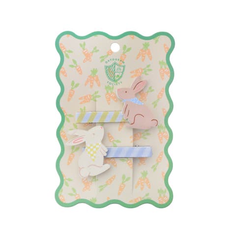 Spring and Easter Bunny Hair Clip Set