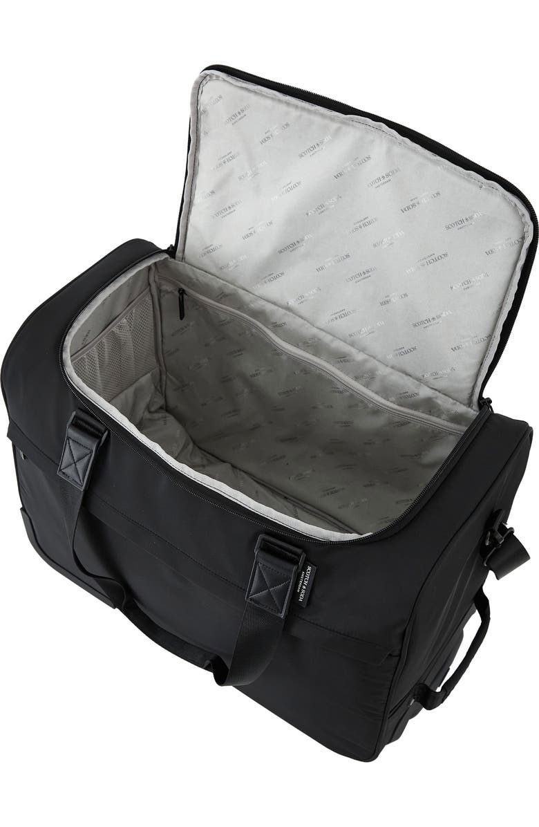 Scotch & Soda Eindhoven Rolling Weekender Bag, Alternate, color, Black