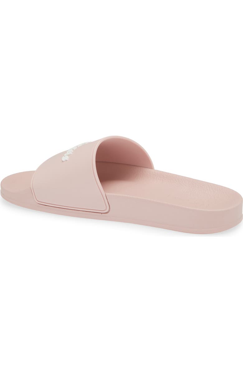 Palm Angels Logo Pool Slide Sandal, Alternate, color, Pink White