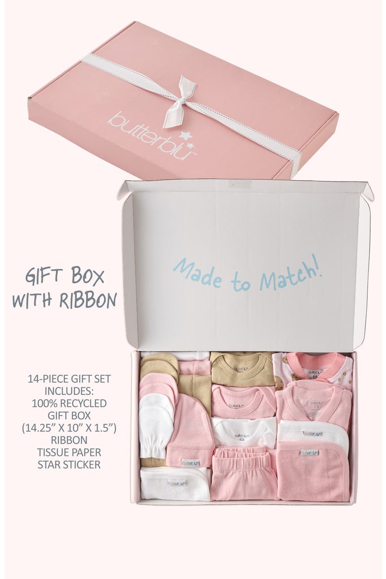 Sweet Beginnings 19-Piece Baby Gift Set, Alternate, color, PINK MILK N COOKIE CREW