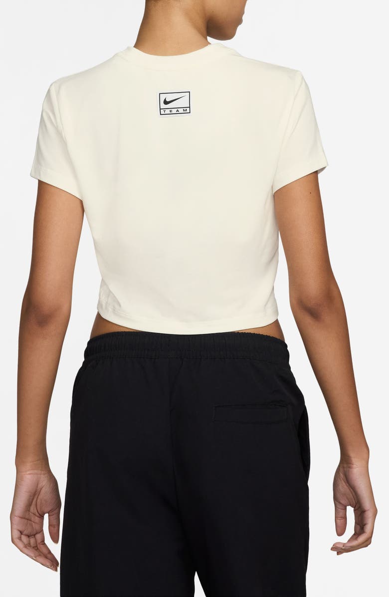 Nike Sportswear Slim Crop T-Shirt, Alternate, color, Sail