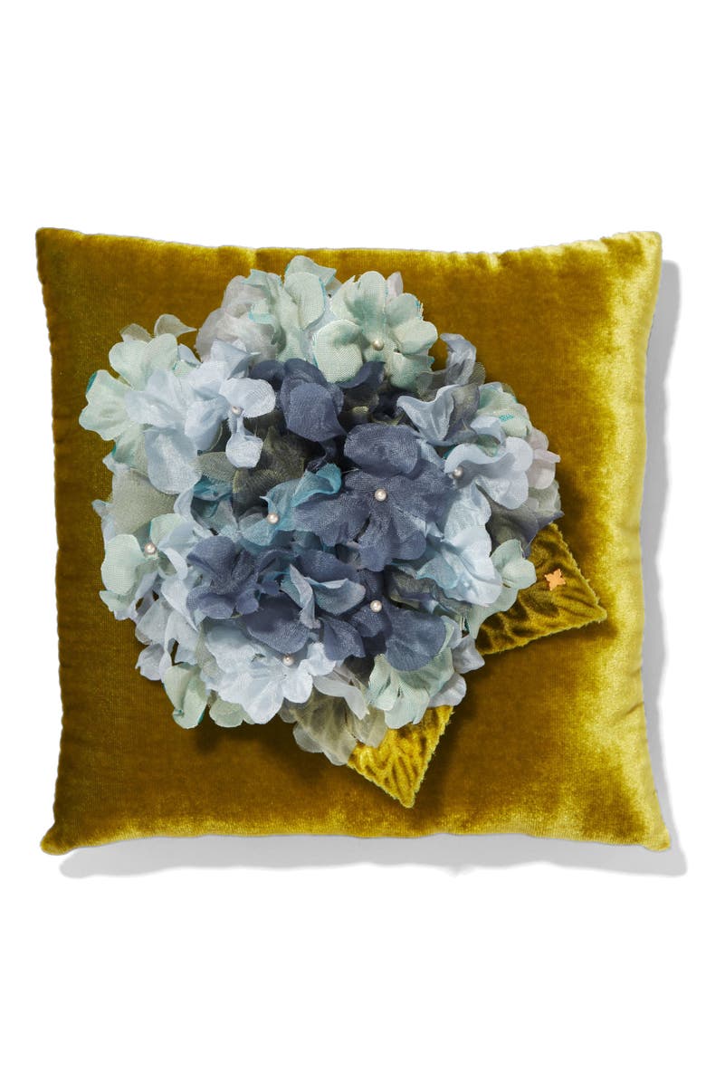 Helena Simon The Blue Hydrangea Floral Brooch, Alternate, color, Blue