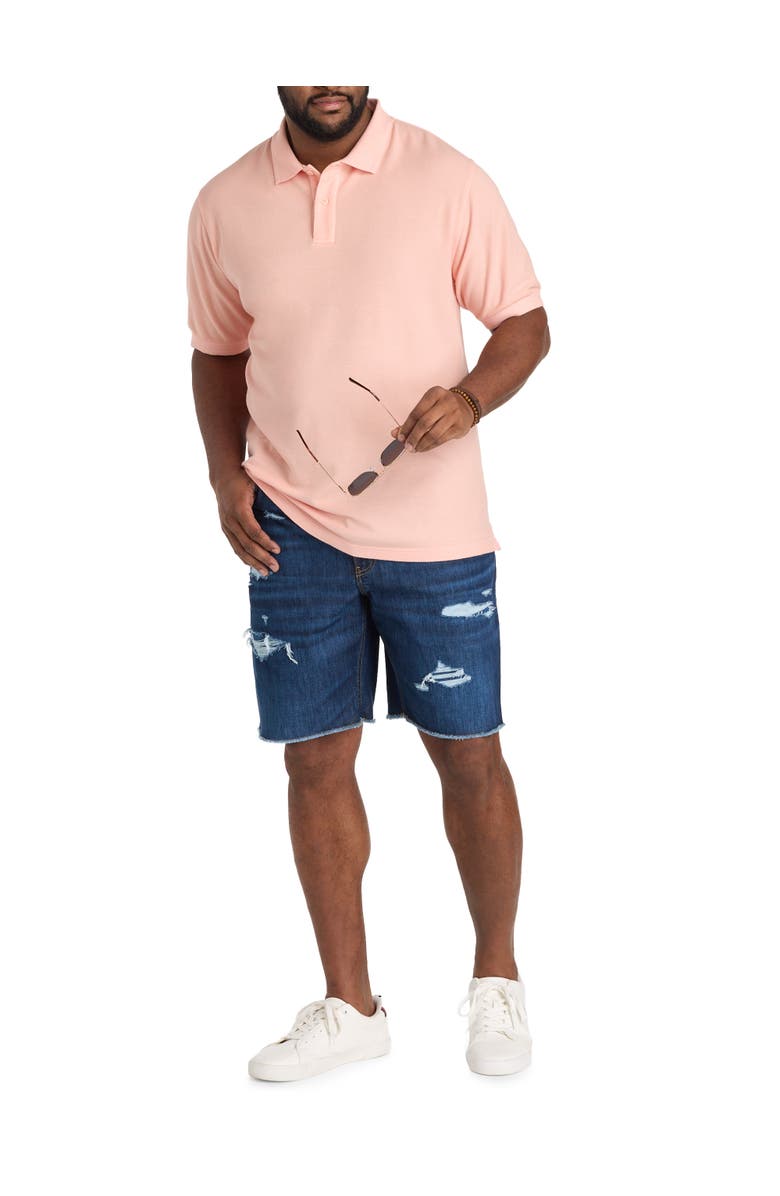 True Nation by DXL Big & Tall Athletic-Fit Everyday Denim Shorts, Alternate, color, Refined Blue