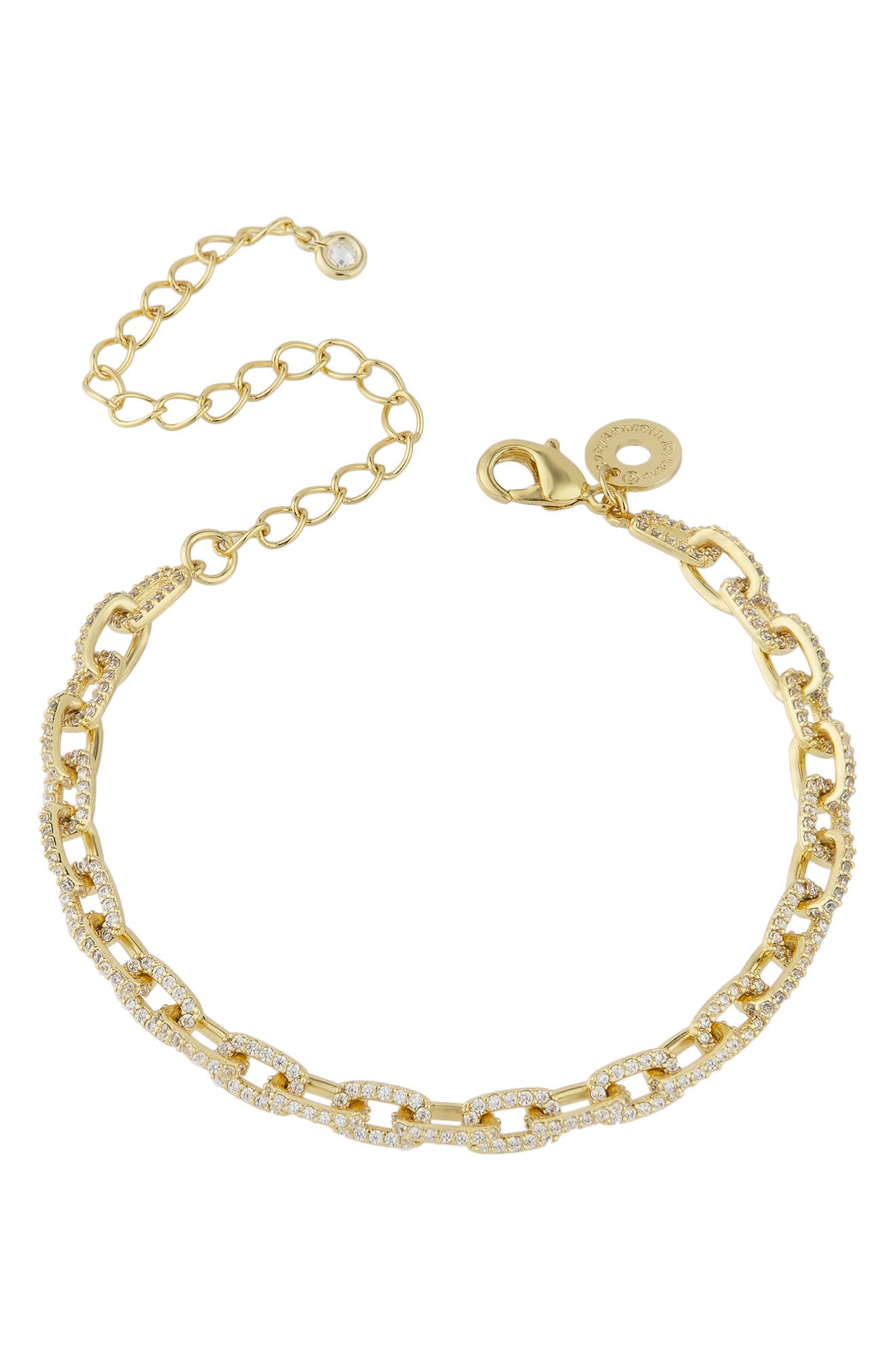 CZ BY KENNETH JAY LANE Pave CZ Chain Bracelet