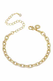 CZ BY KENNETH JAY LANE Pave CZ Chain Bracelet