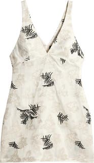 Desigual Floral Print Embroidered Minidress