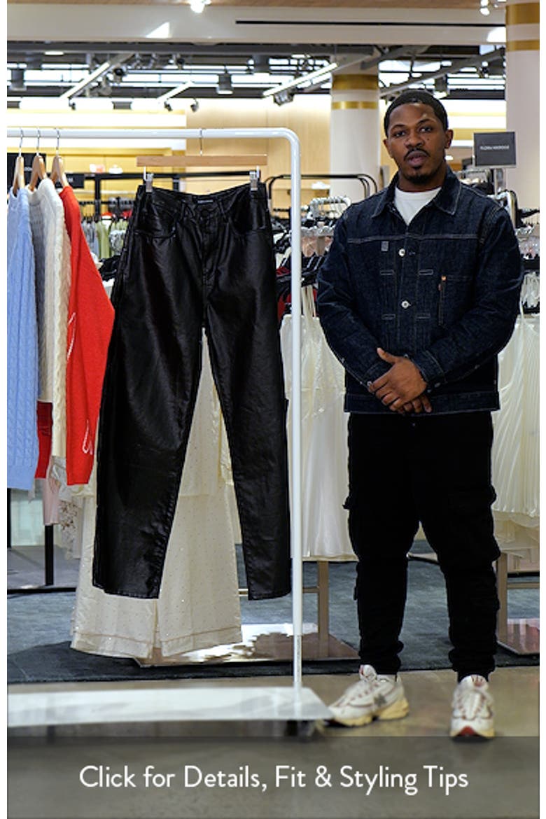 Side Cutout Coated Jeans video