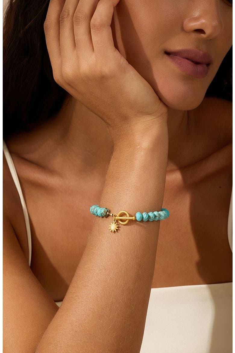 Serene Spirit Howlite Toggle Bracelet, Alternate, color, Blue