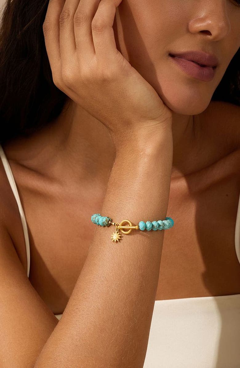 Satya Jewelry Serene Spirit Howlite Toggle Bracelet, Alternate, color, Blue