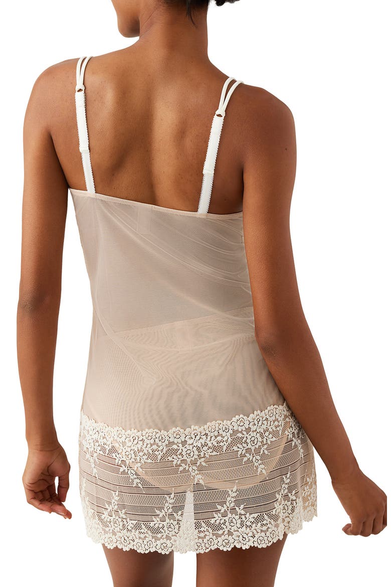 Embrace Lace® Chemise, Alternate, color, NATURALLY NUDE/ IVORY