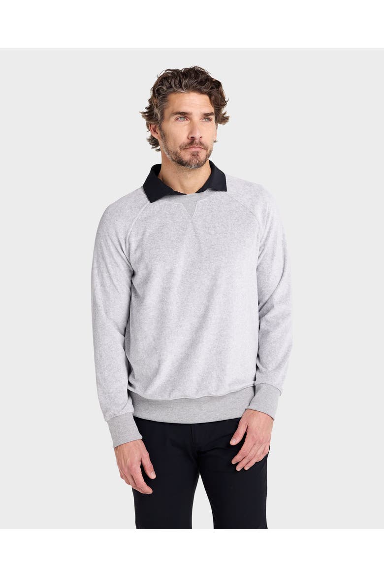 Country Club Raglan Sweater Velour, Main, color, Grey