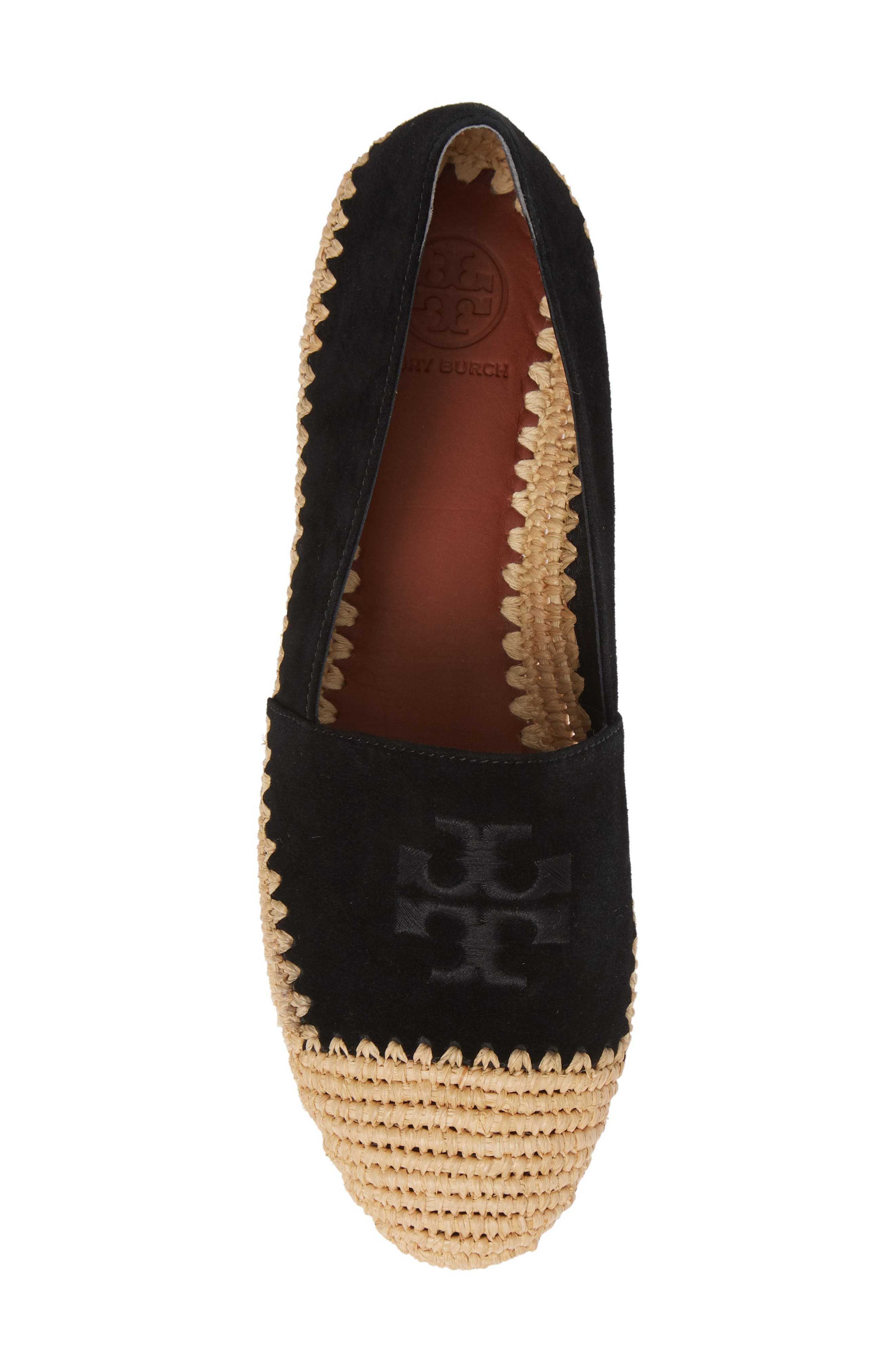 Tory Burch Woven Cap Toe Flat, Alternate, color, 