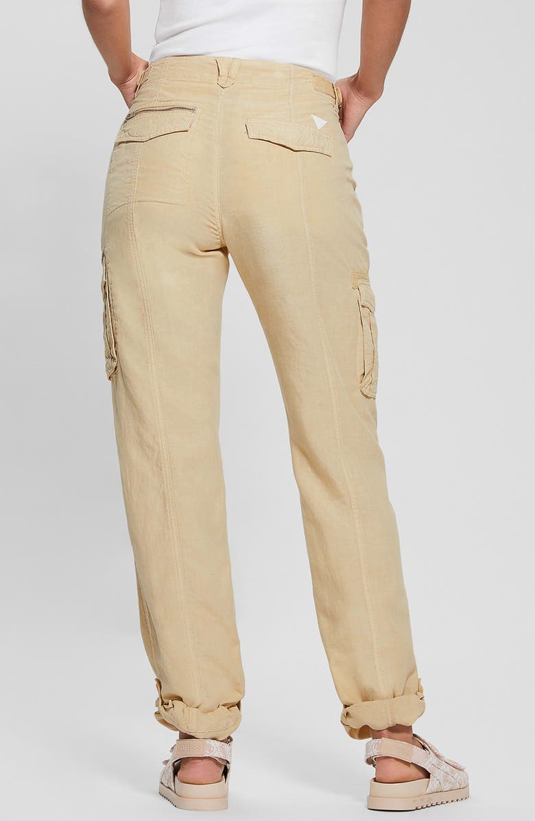 GUESS Nessi Cargo Pants, Alternate, color, Beige