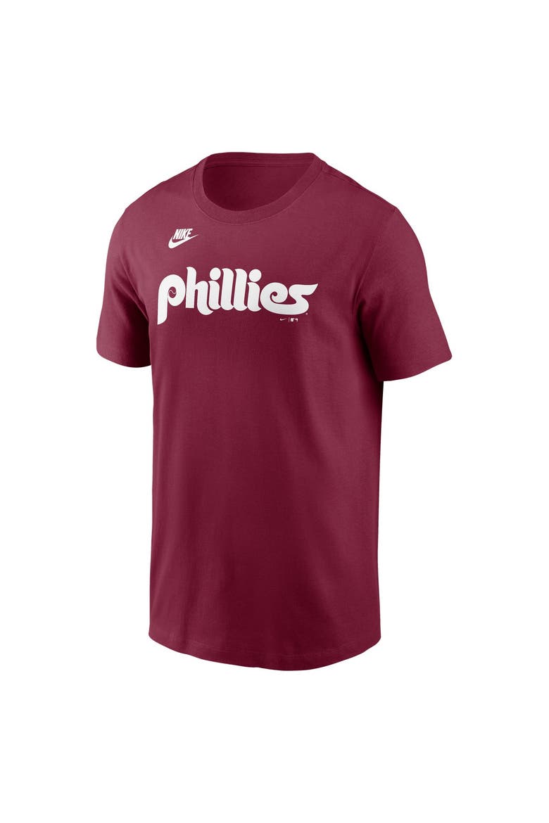 Men's Nike Burgundy Philadelphia Phillies Cooperstown T-Shirt, Alternate, color, Burgundy