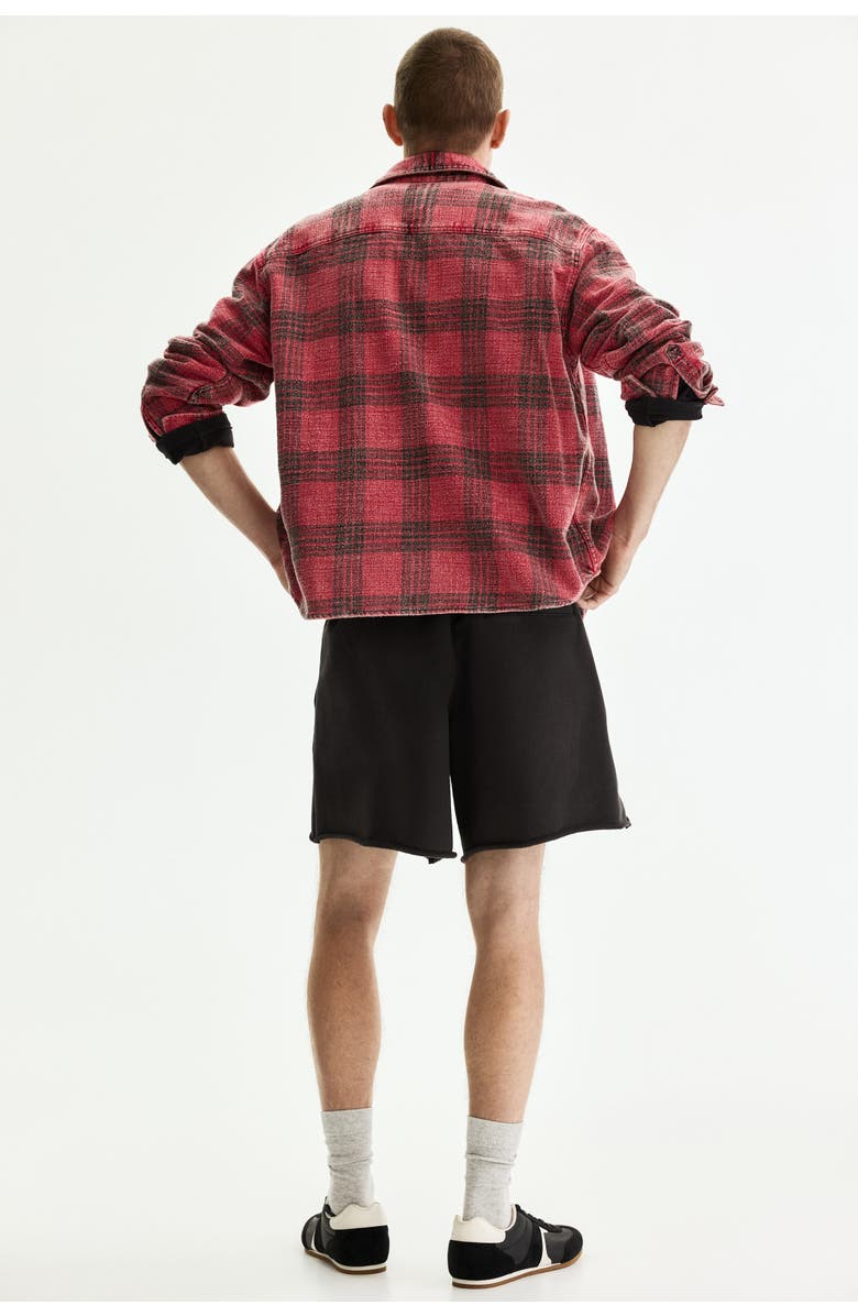 H&M Relaxed Fit Printed Sweatshorts, Alternate, color, Black/West Coast