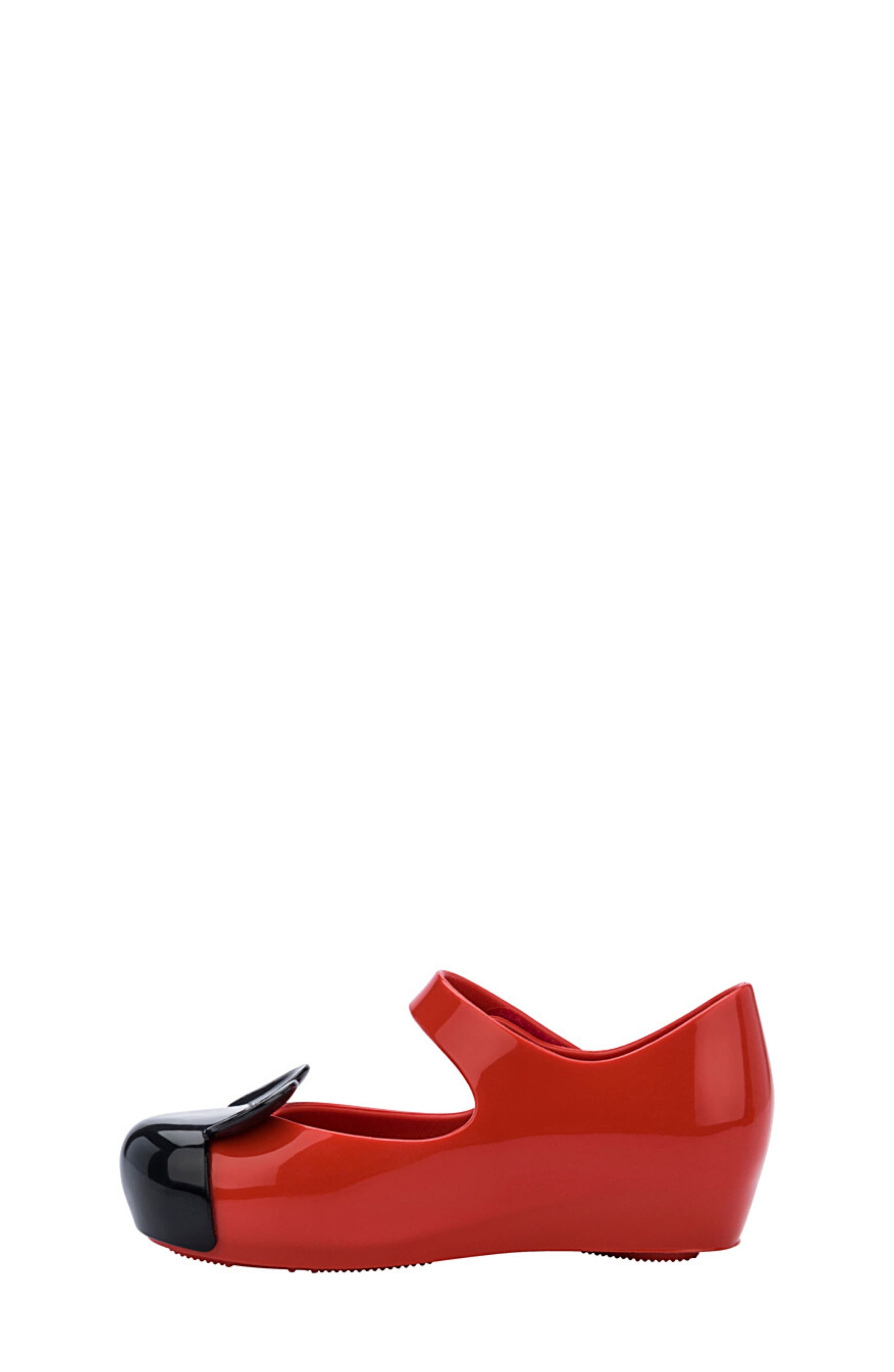 x Disney Minnie Mouse Ultragirl Mary Jane, Alternate, color, RED/ BLACK
