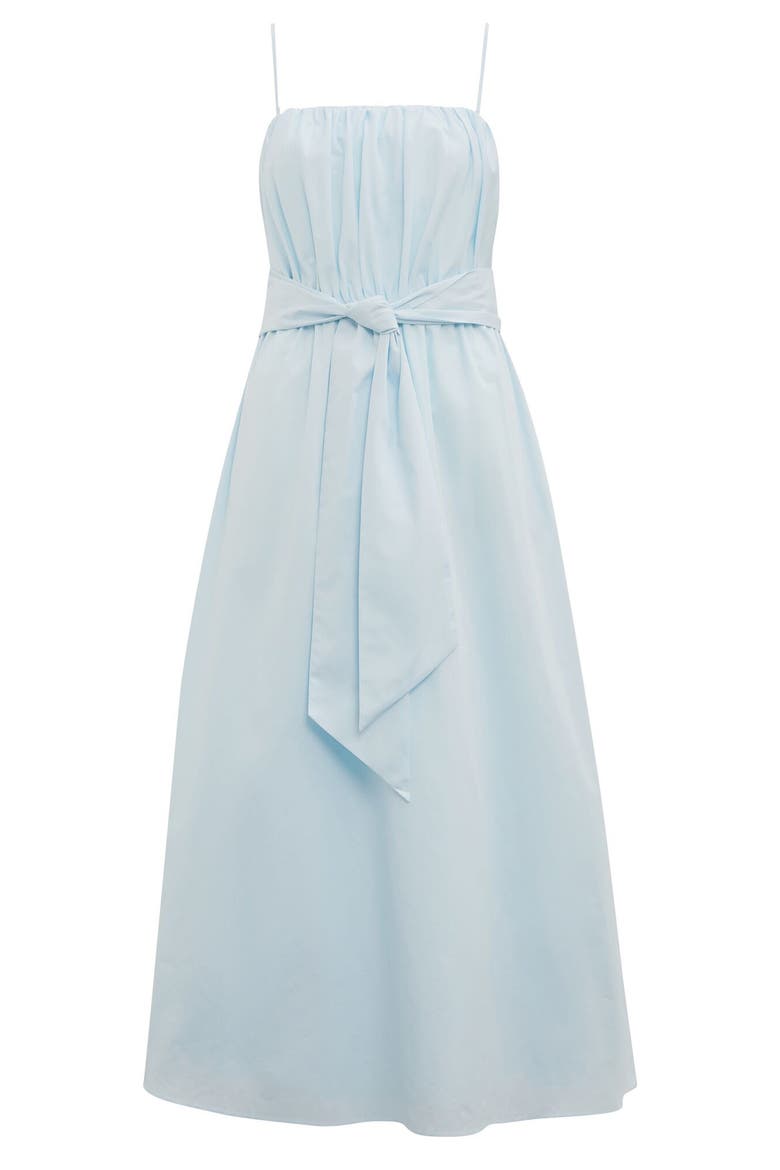 Melissa Poplin Midi Sundress, Alternate, color, SOFT BLUE