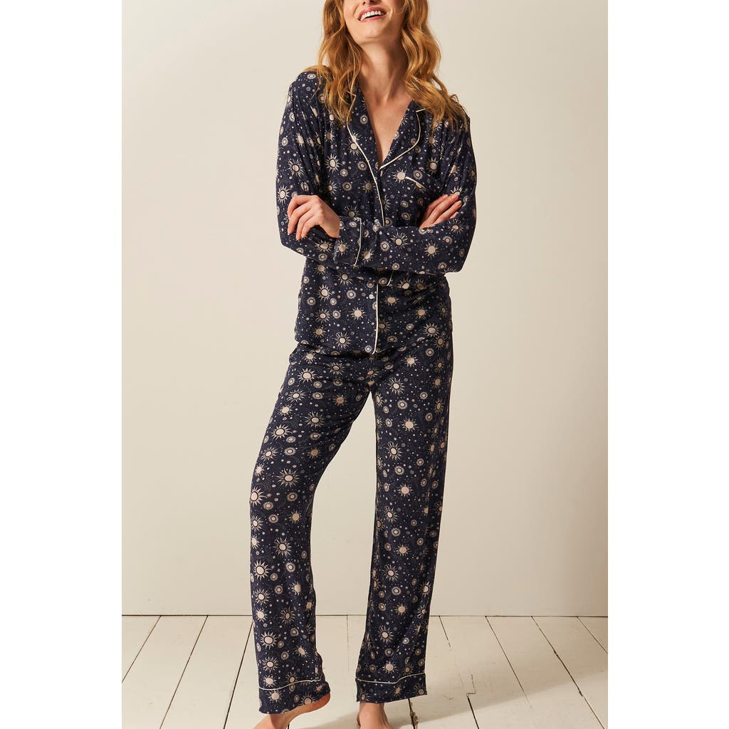 Stripe & Stare Long Pyjama Set In Starburst