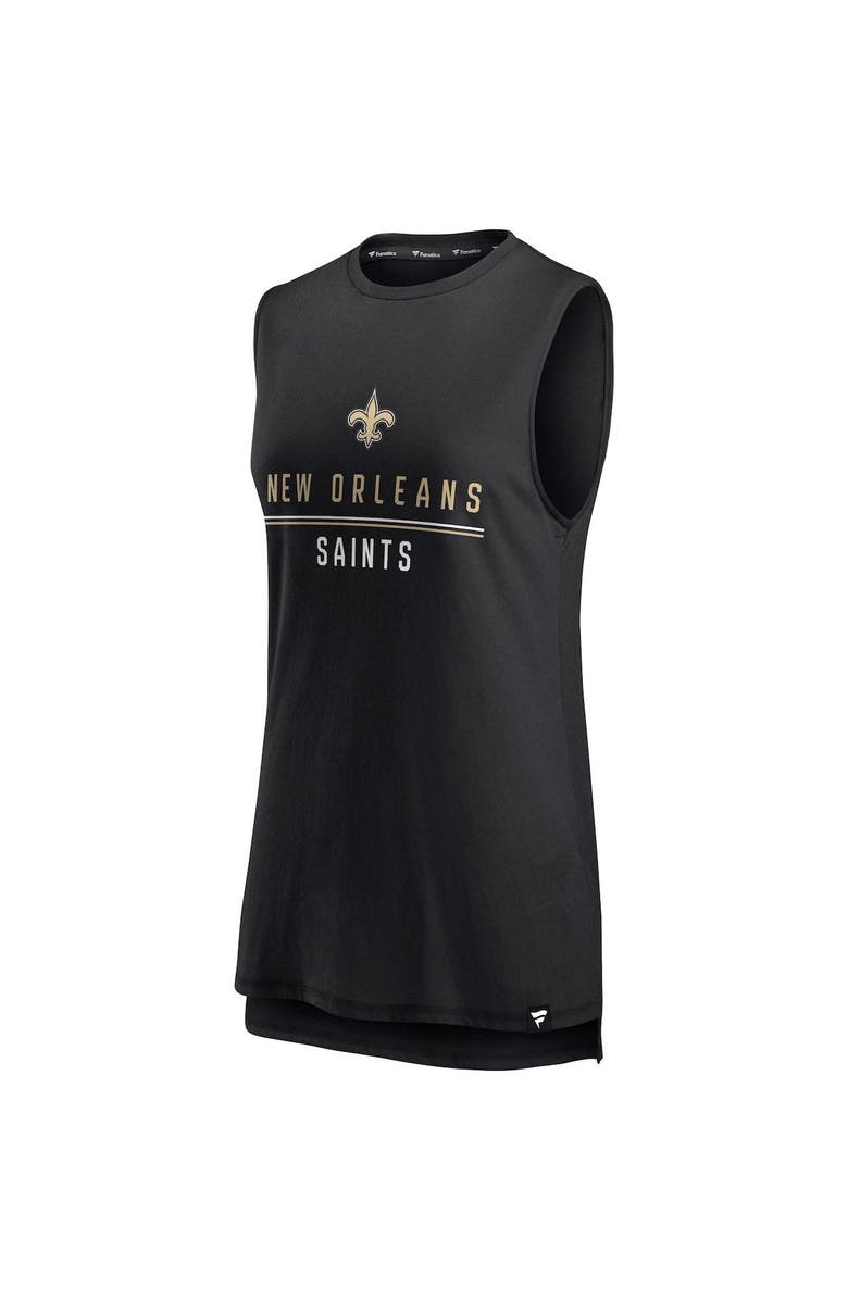 FANATICS Women's Fanatics Branded Black New Orleans Saints True Contender Tank Top, Alternate, color, Black