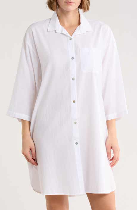 Papinelle Whale Beach Solid Cotton & Modal Nightshirt