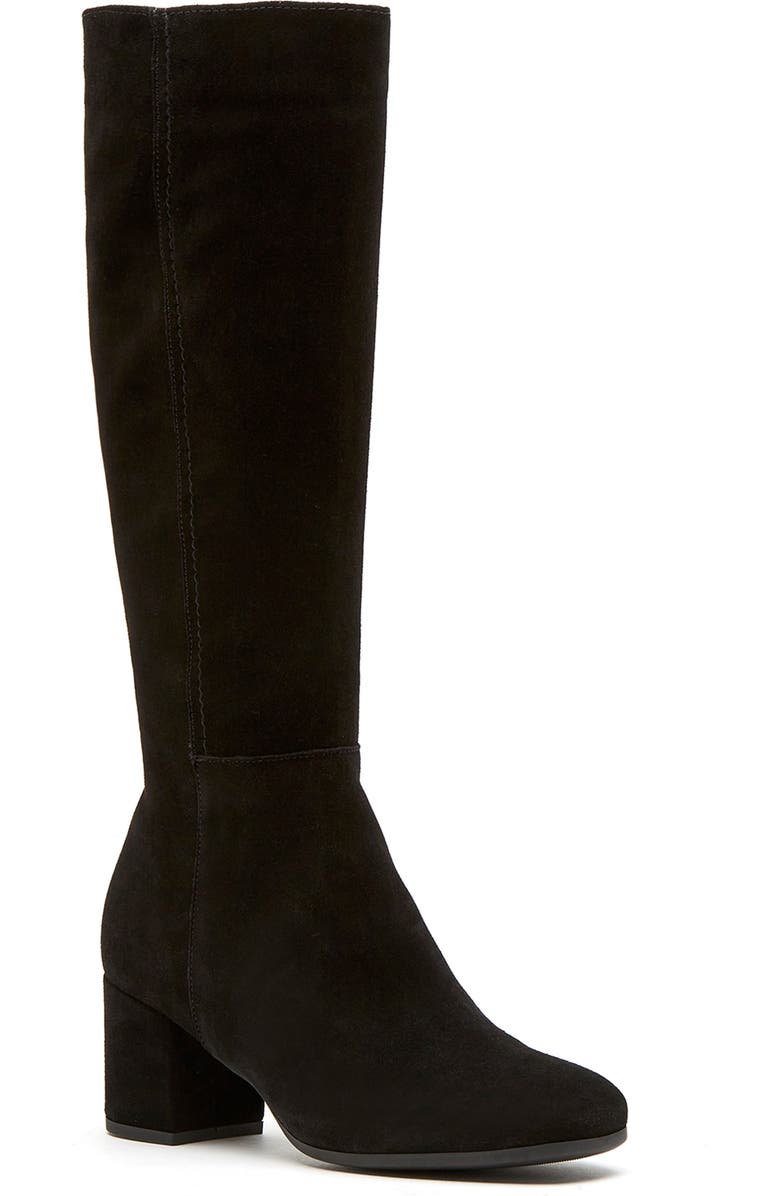 La Canadienne Jaxson City Dry<sup>™</sup> Waterproof Knee High Boot, Main, color, Black Suede