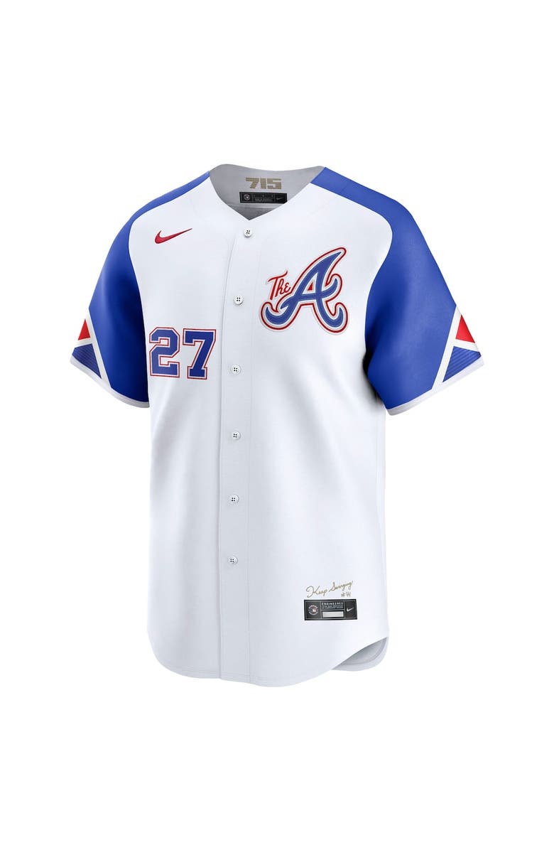 Nike Men's Nike Austin Riley White Atlanta Braves City Connect Limited Jersey, Alternate, color, 