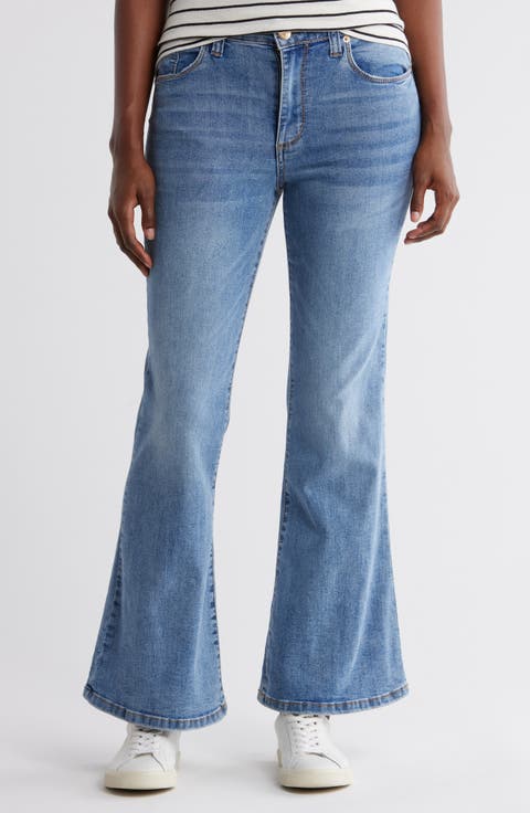Jaclyn High Waist Flare Jeans (Bishop)