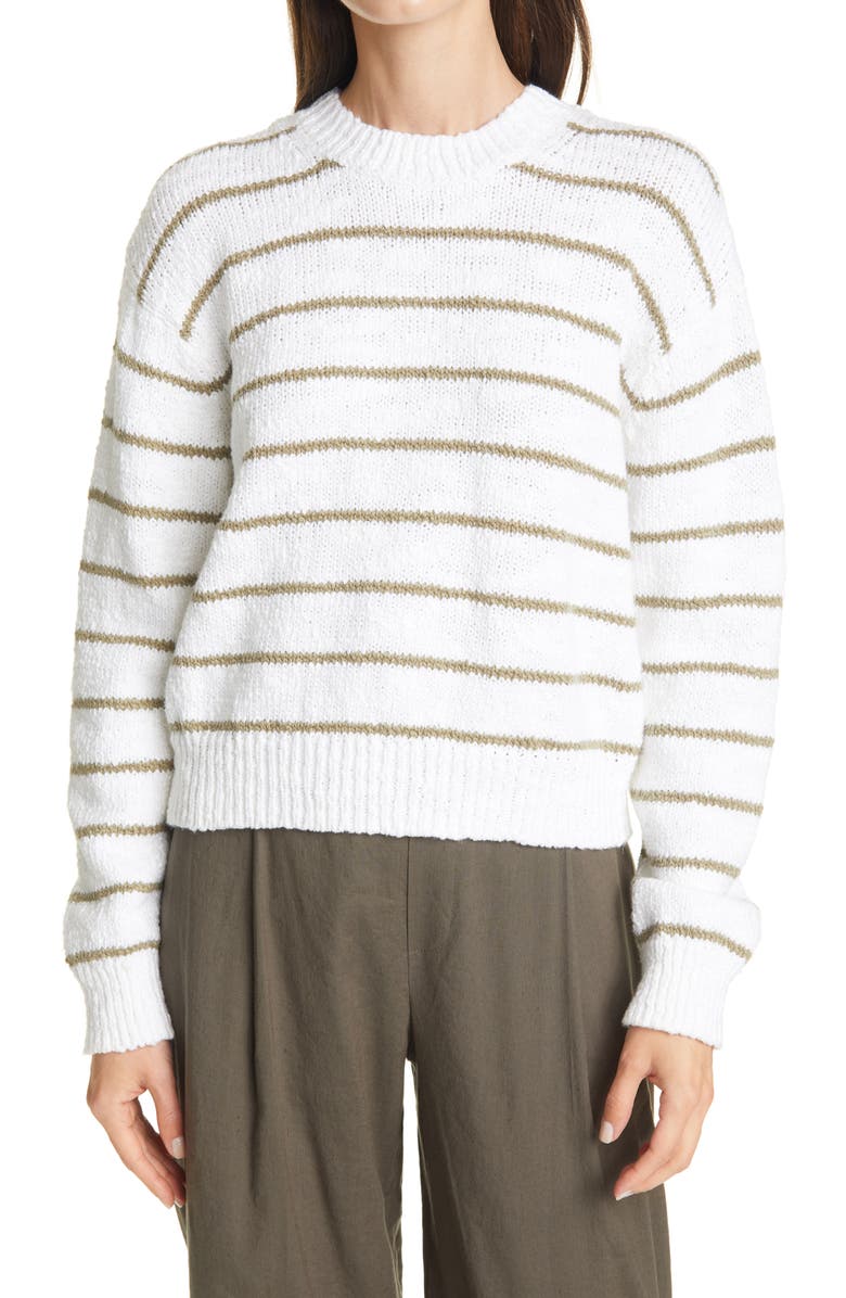 Vince Stripe Crewneck Sweater, Main, color, 