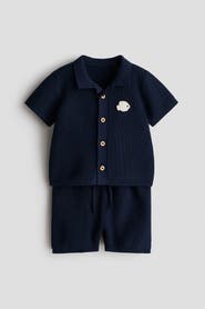 H&M 2-piece Cotton Waffle-knit Set
