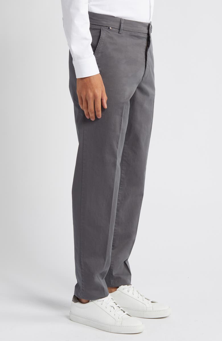 BOSS Kane Cotton Blend Chinos, Alternate, color, Medium Grey