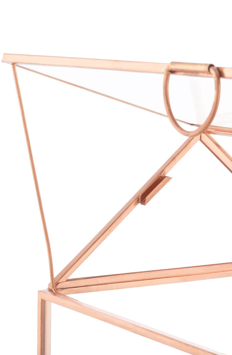 Cathy's Concepts Monogram Rose Gold Reception Card Holder, Alternate, color,