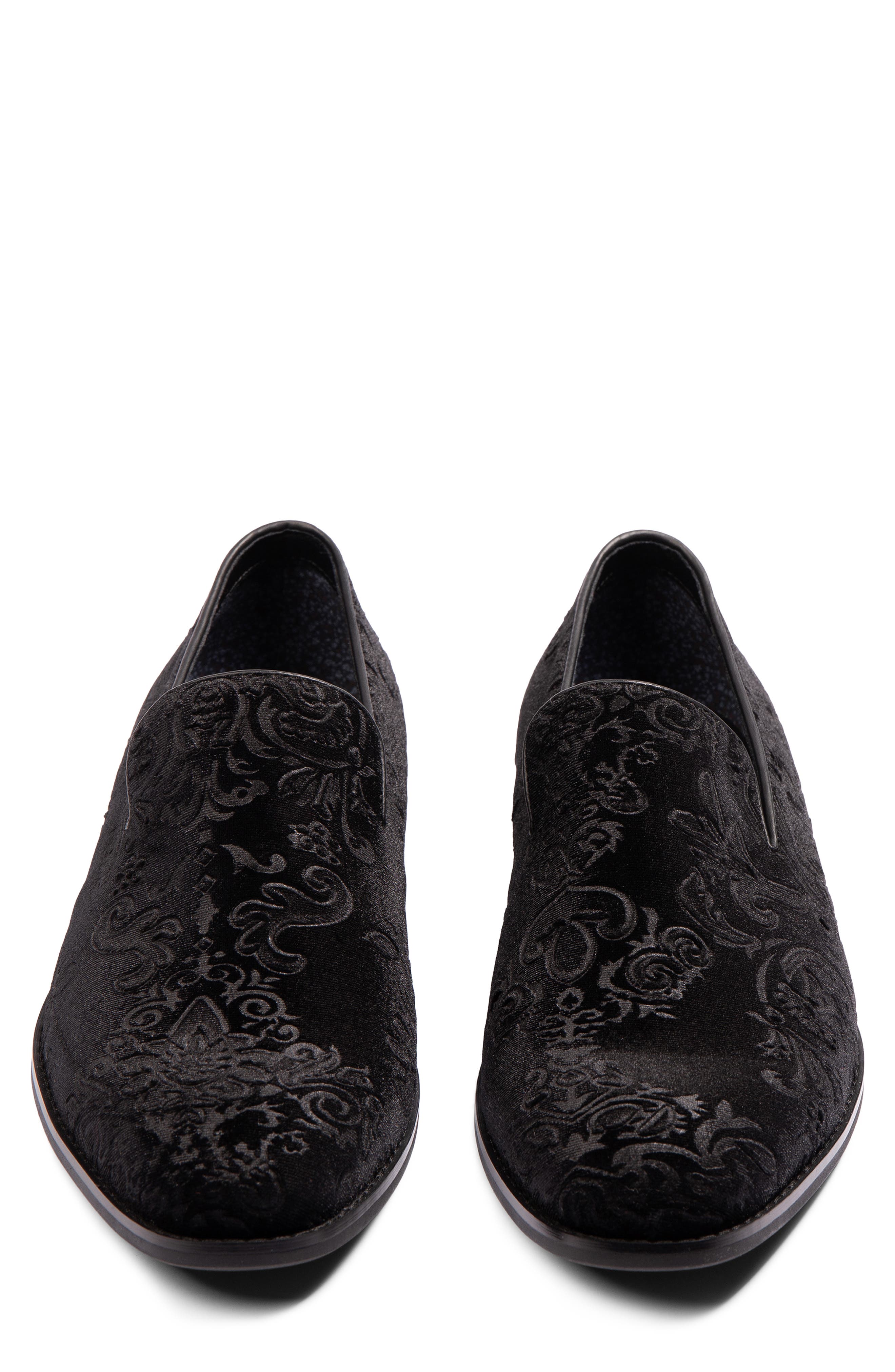 Bristol Velvet Loafer, Alternate, color, BLACK