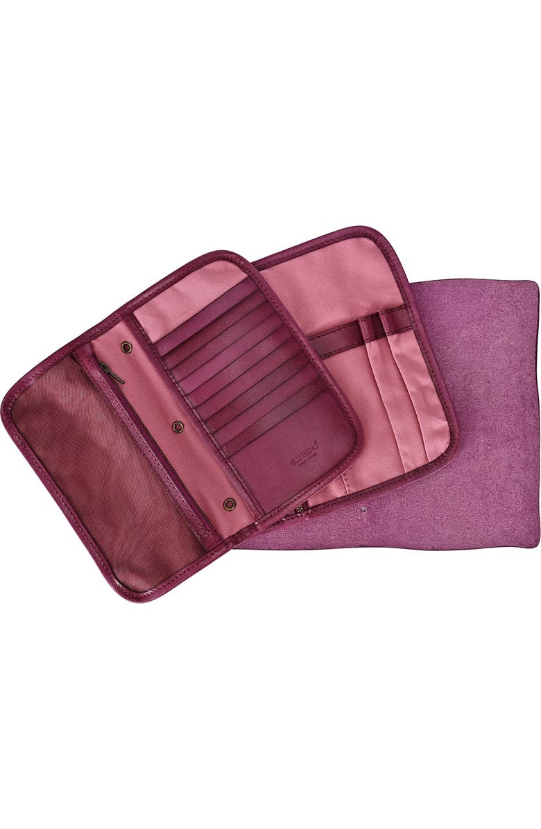 OLD TREND Nomad Leather Organizer, Alternate, color, Lilac