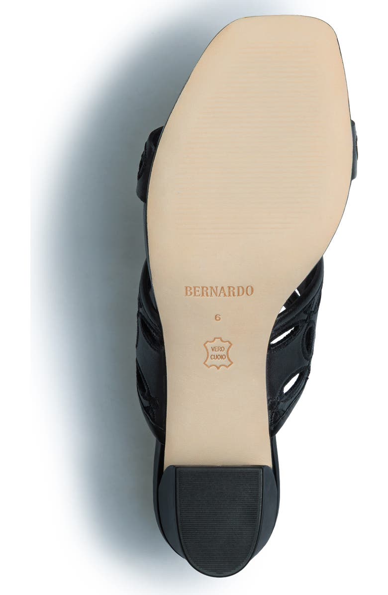 Bernardo Footwear Gemma Heeled Sandal, Alternate, color, Black