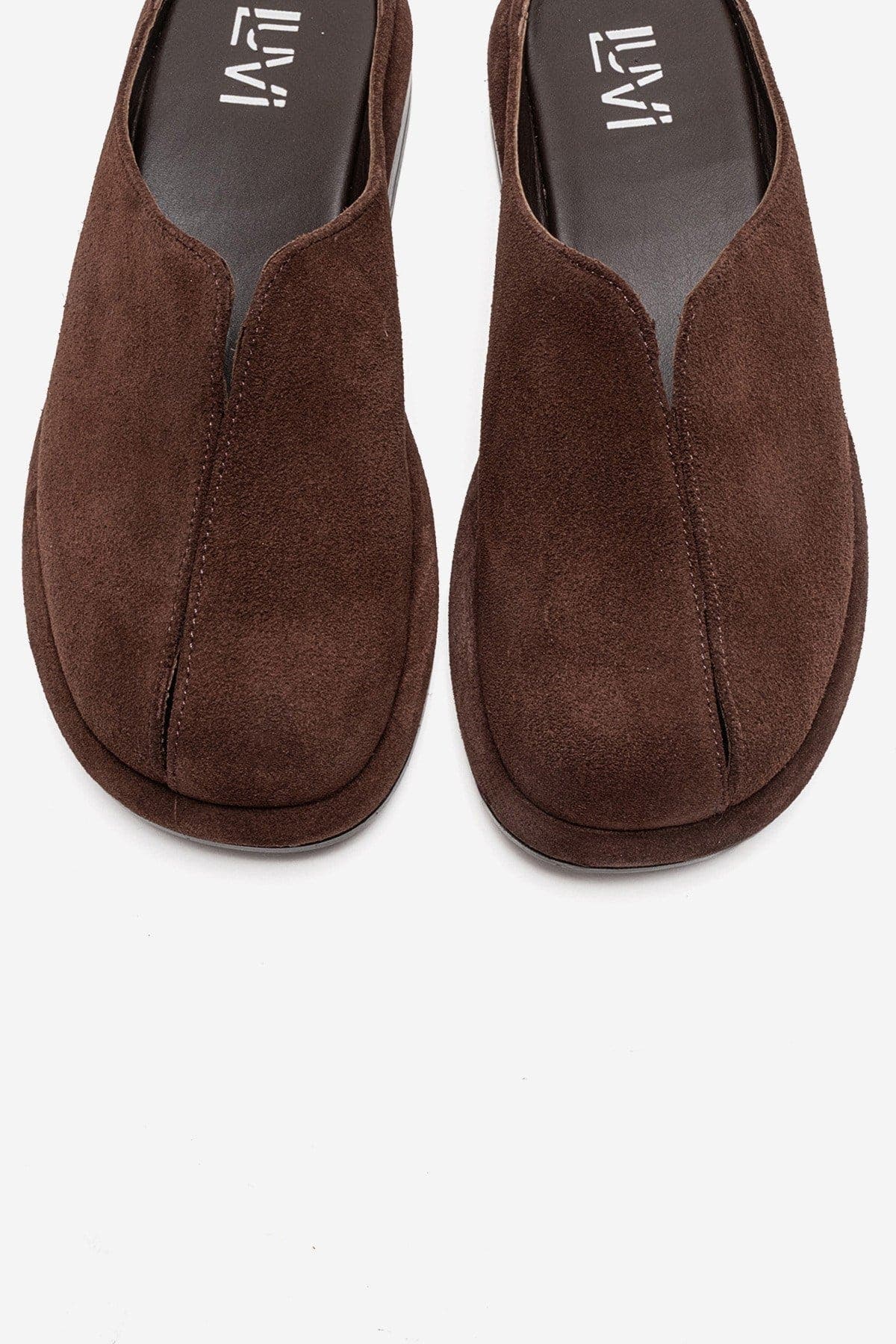 Tansy Leather Mule, Alternate, color, Brown Suede