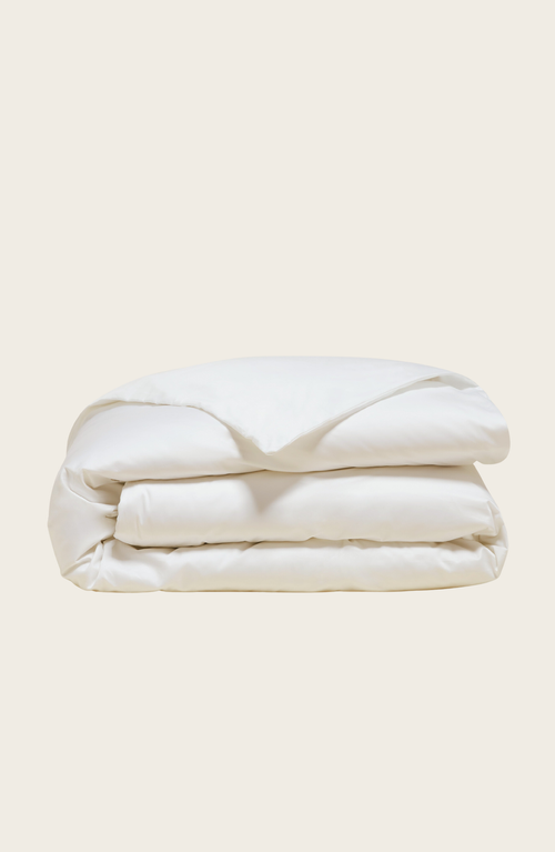 Italic Luxe Australian Sateen Duvet Cover In White