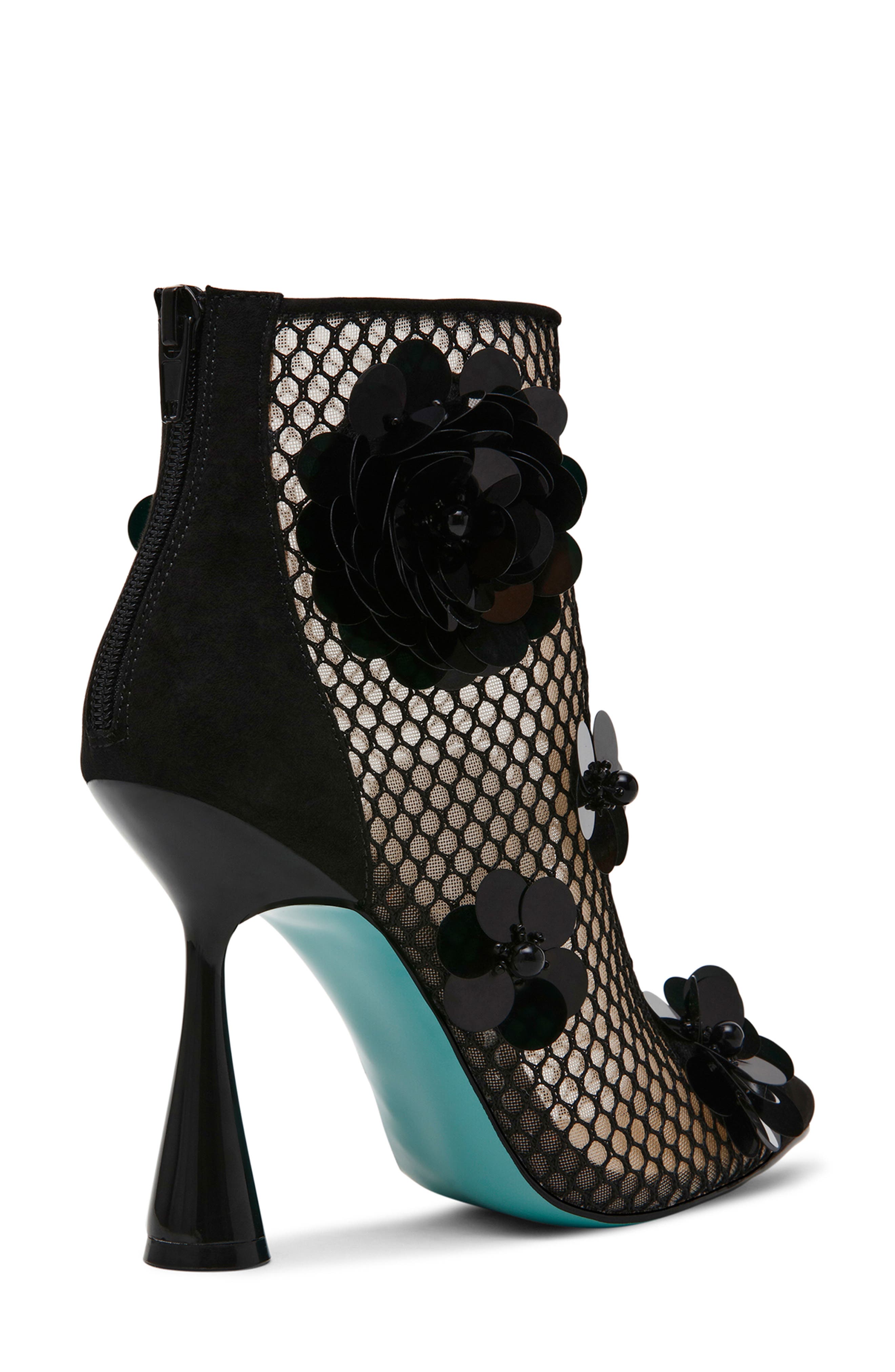 Betsey Johnson Navey Mesh Bootie, Alternate, color, 