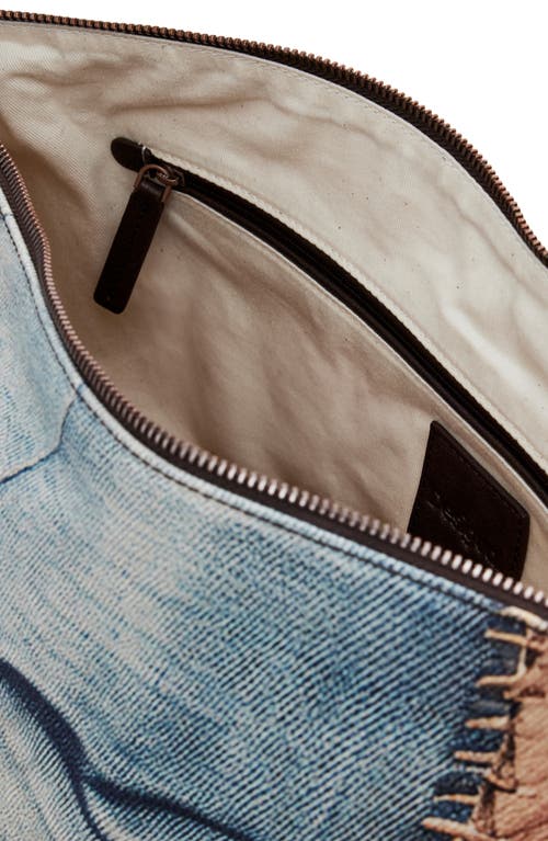 Desigual Mixed Media Denim Shoulder Bag