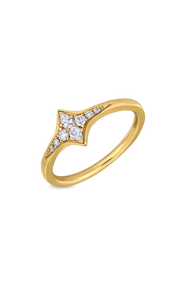 Bony Levy Icon 18K Yellow Gold Diamond Band Ring, Main, color, 